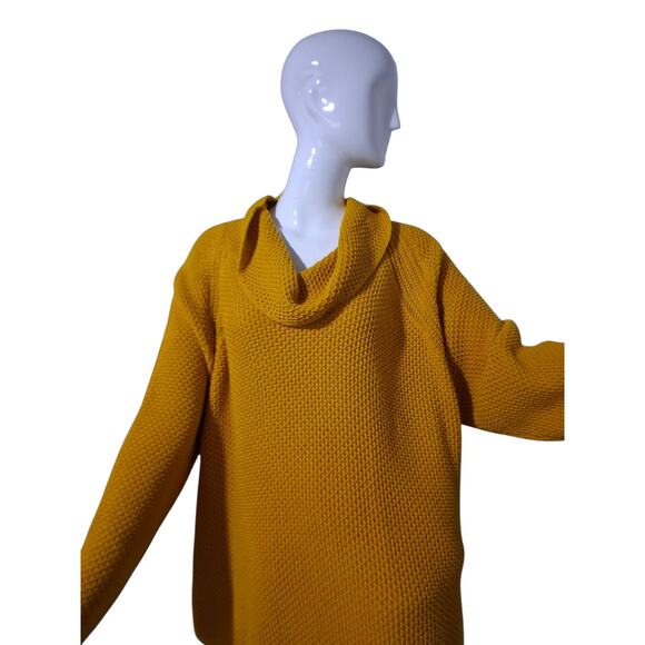 Eight Eight Eight Womens size 2X Waffle Knit Slouchy Oversized Cowl Neck Sweater - Picture 10 of 10